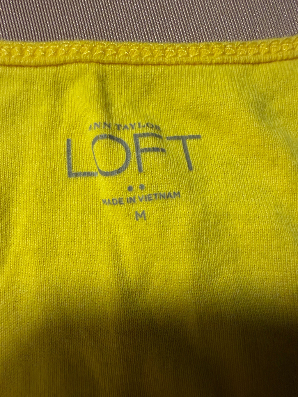 Ann Taylor LOFT Yellow Tank Top
