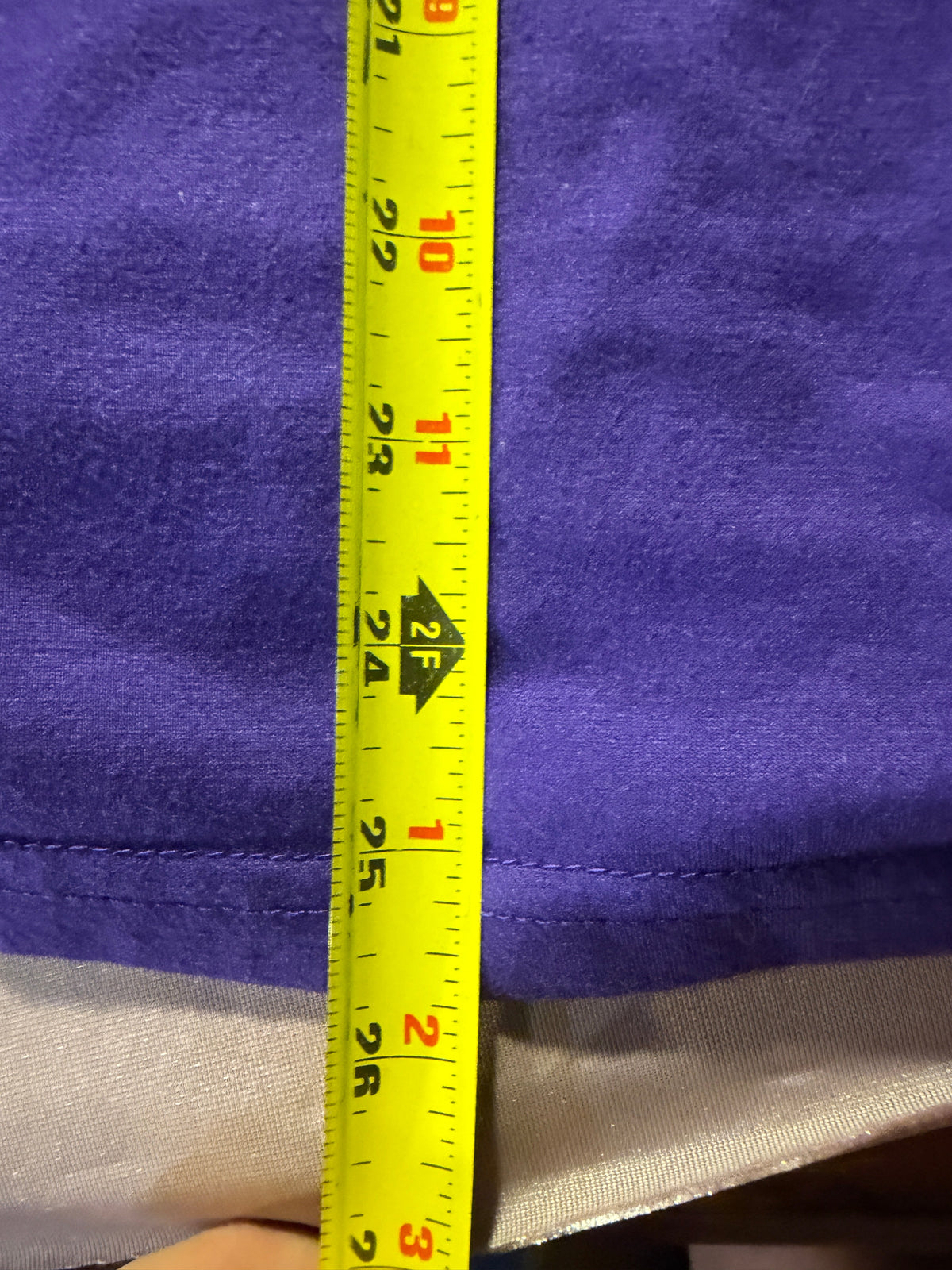 Purple & Gray Raglan Short Sleeve Top