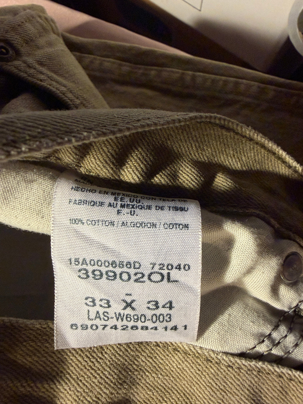 Wrangler Rugged Wear Men's Jeans 33x34