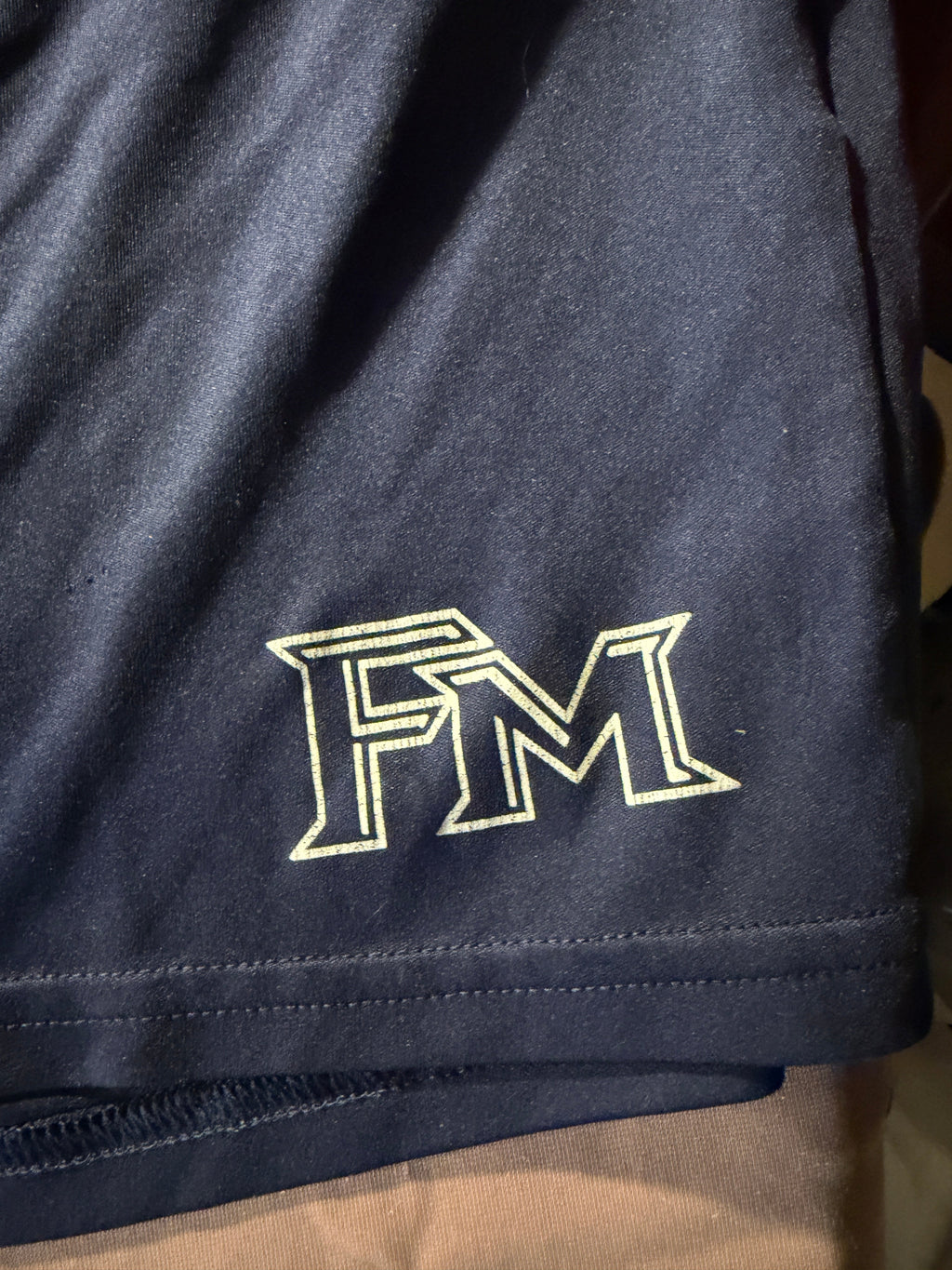 Navy FM Athletic Shorts