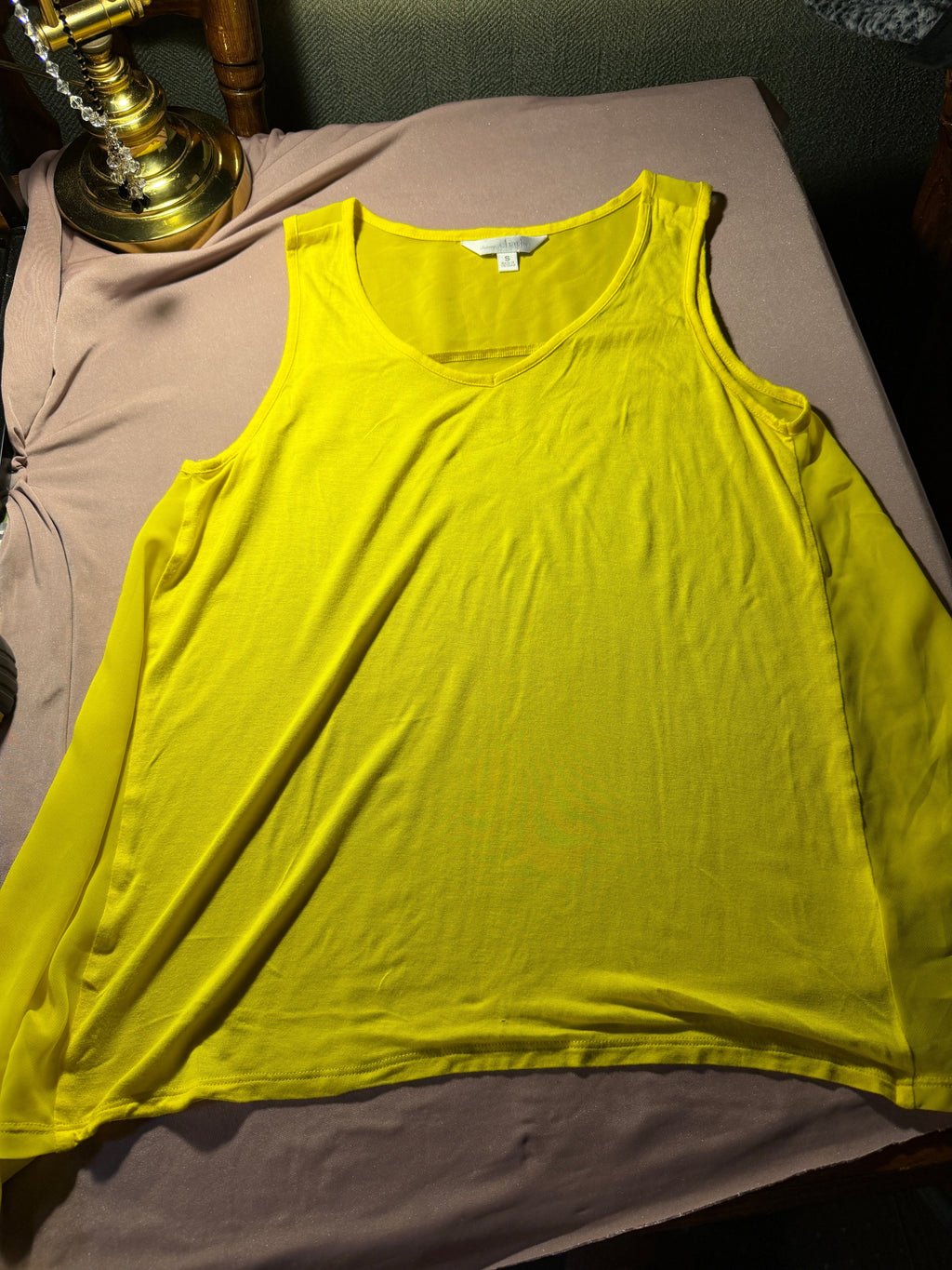 Charming Charlie Yellow Tank Top – Size Small