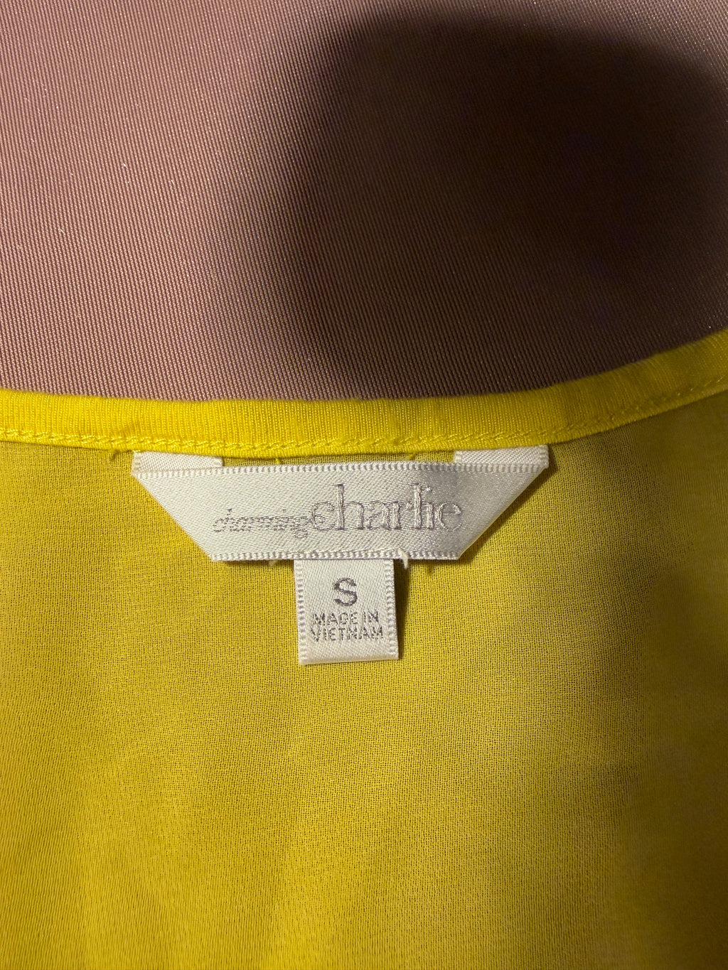 Charming Charlie Yellow Tank Top – Size Small