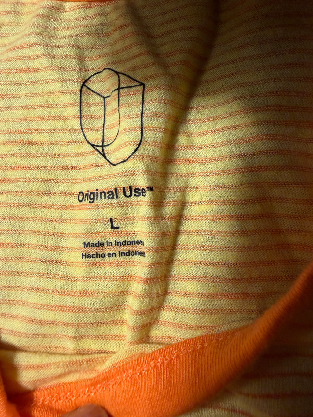 Original Use Striped Pocket Tank Top – Size Large