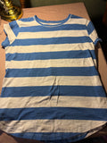 Sonoma Everyday Tee Blue & White Stripe