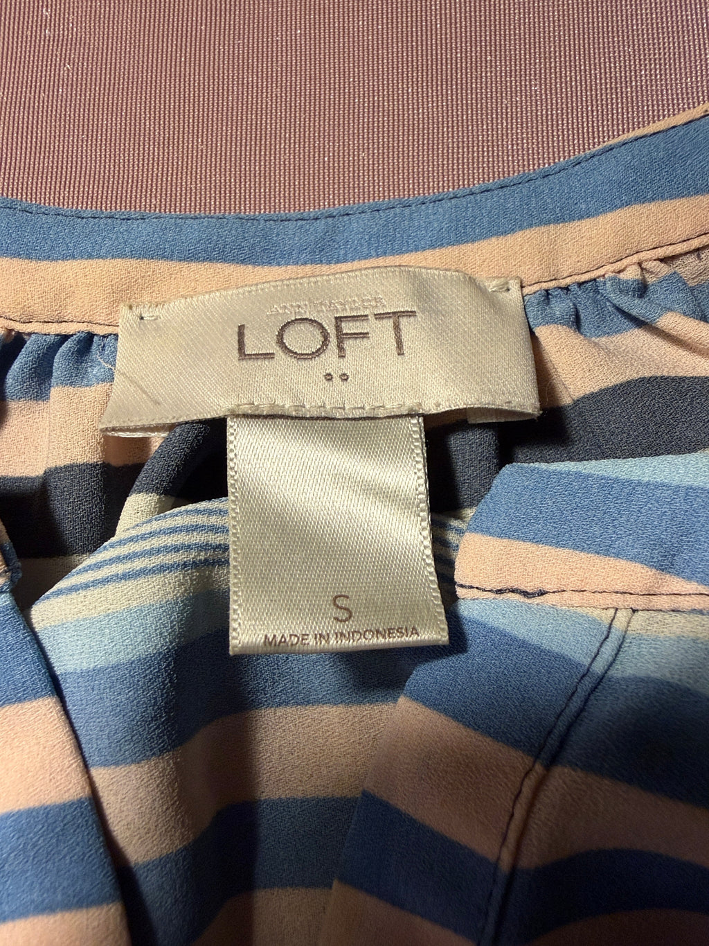 LOFT Multicolor Stripe Halter Cami