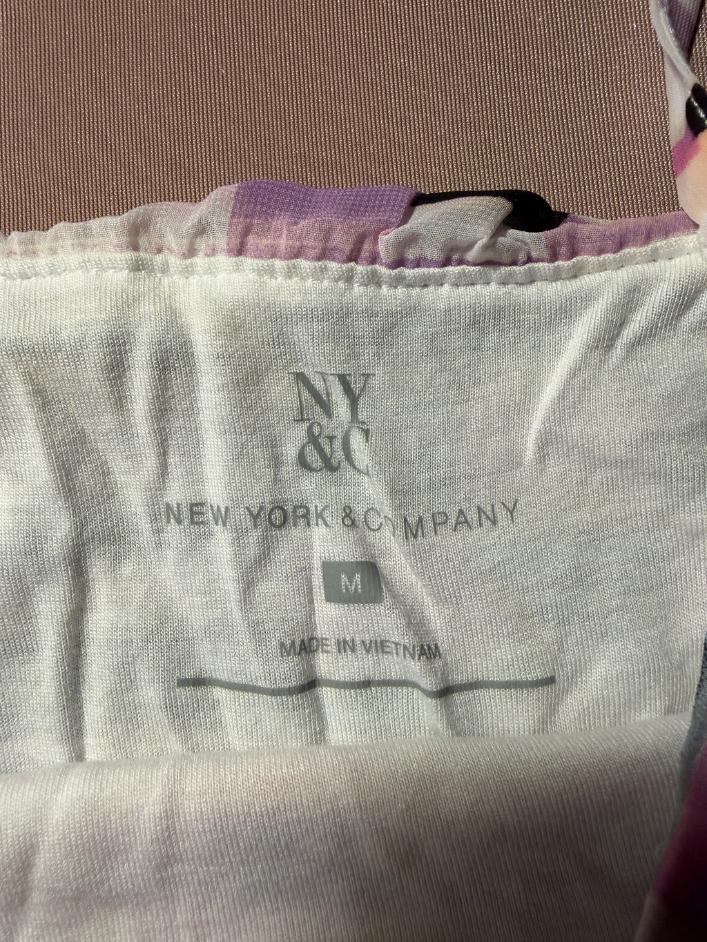 New York & Company Abstract Stripe Cami Tank – Size M