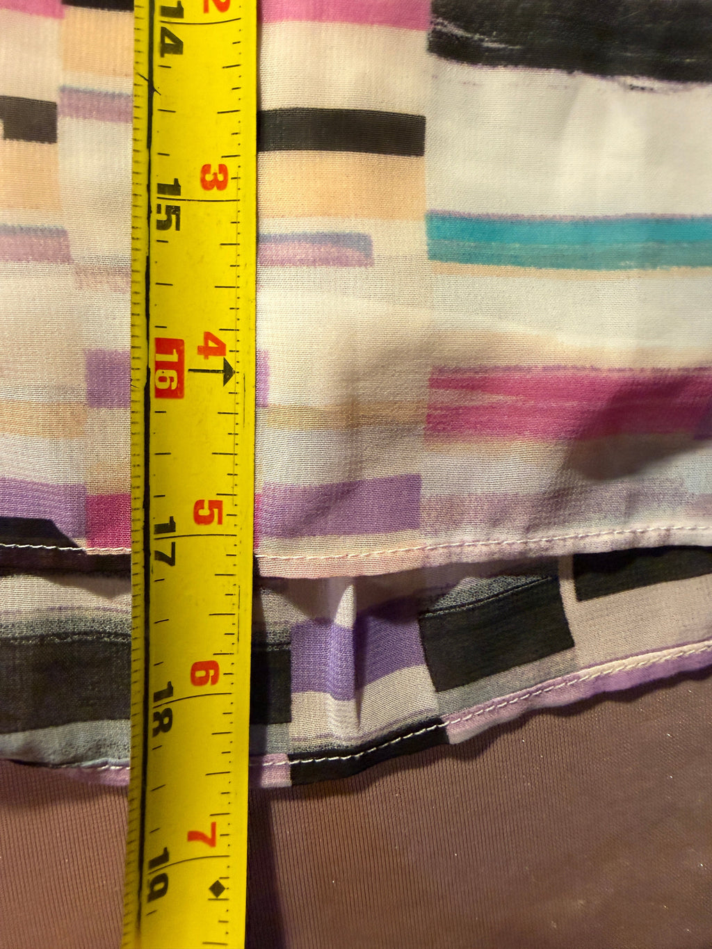 New York & Company Abstract Stripe Cami Tank – Size M