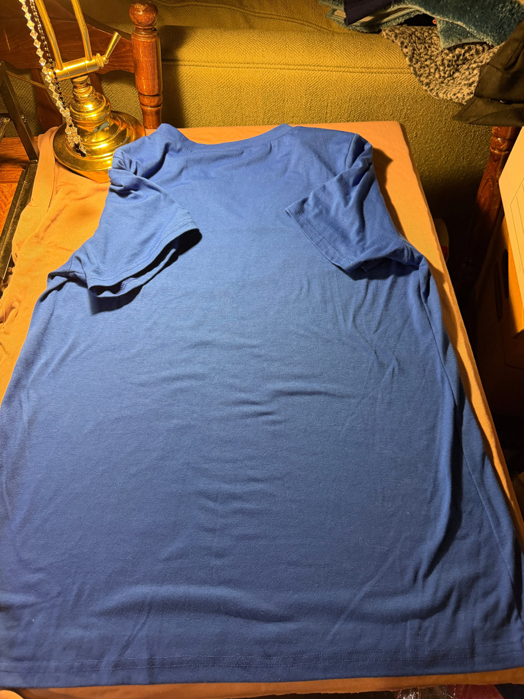 TAMUCC Islanders V-Neck Tee – Blue (Size L)
