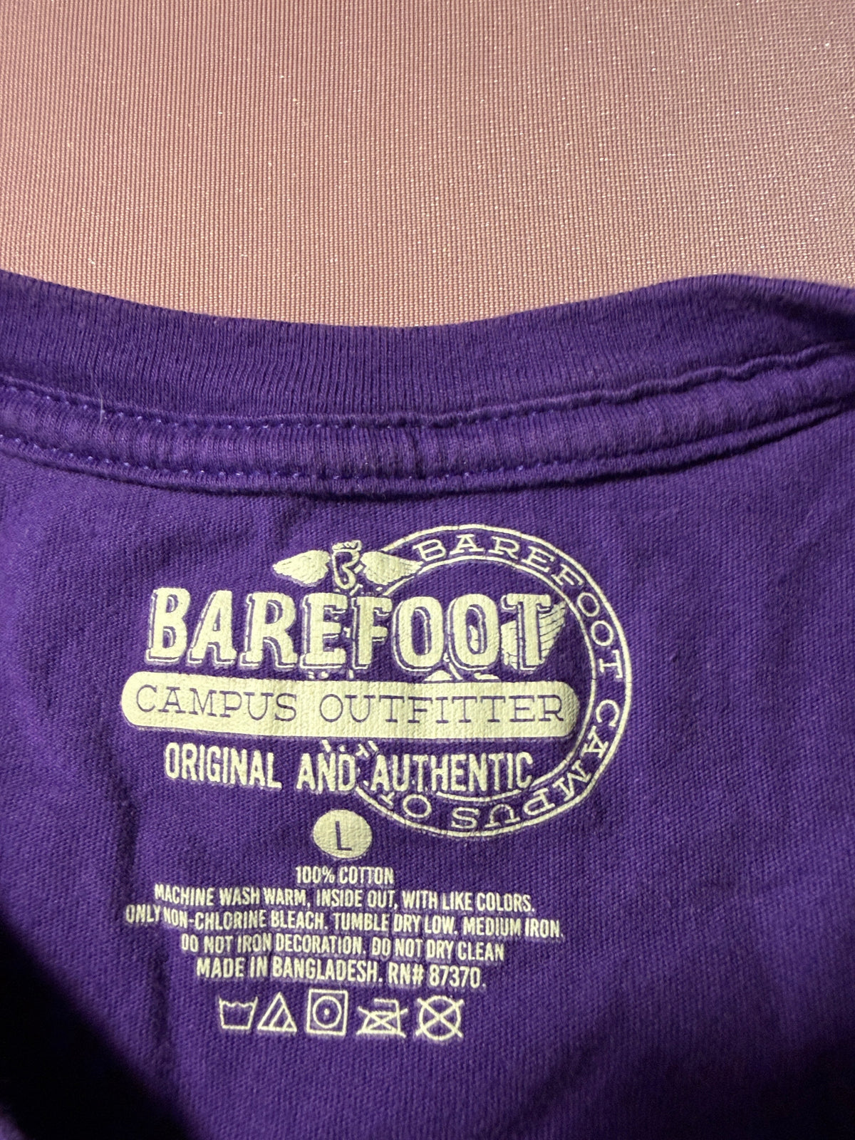 Tarleton Baseball Tee – Purple Size L