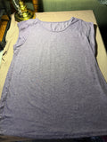 Heathered Lavender Sleeveless Muscle Tee Large