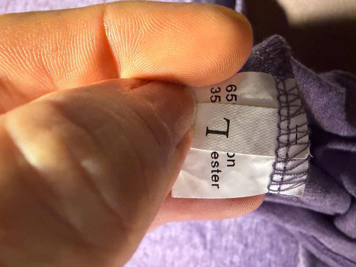 Heathered Lavender Sleeveless Muscle Tee Large