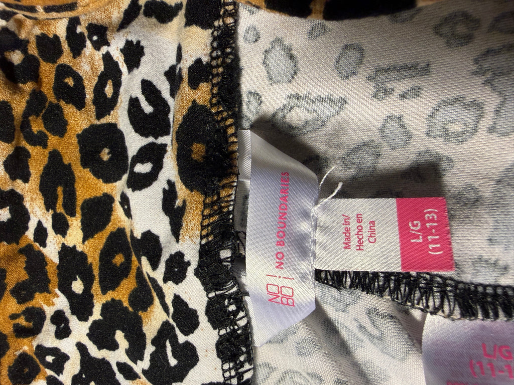 No Boundaries Leopard Print Leggings – Size L (11-13)