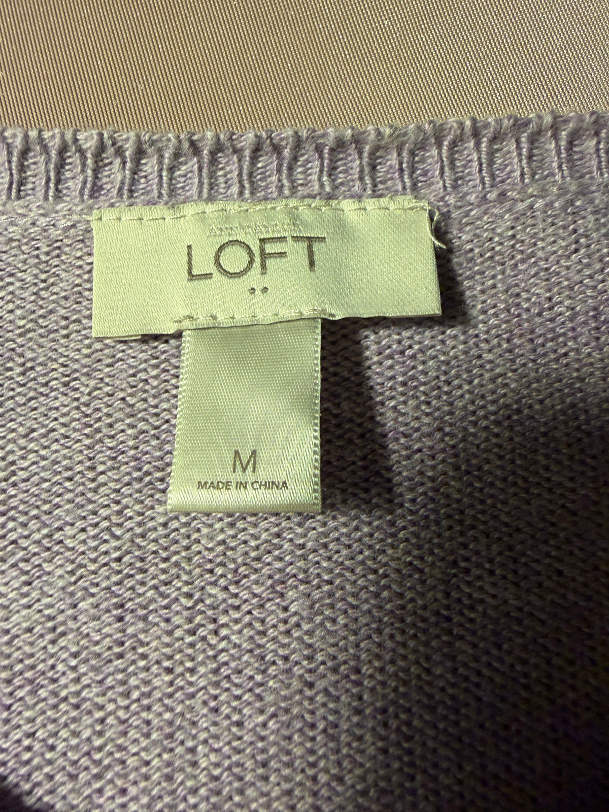 LOFT Lace Yoke Button-Front Cardigan – Size M