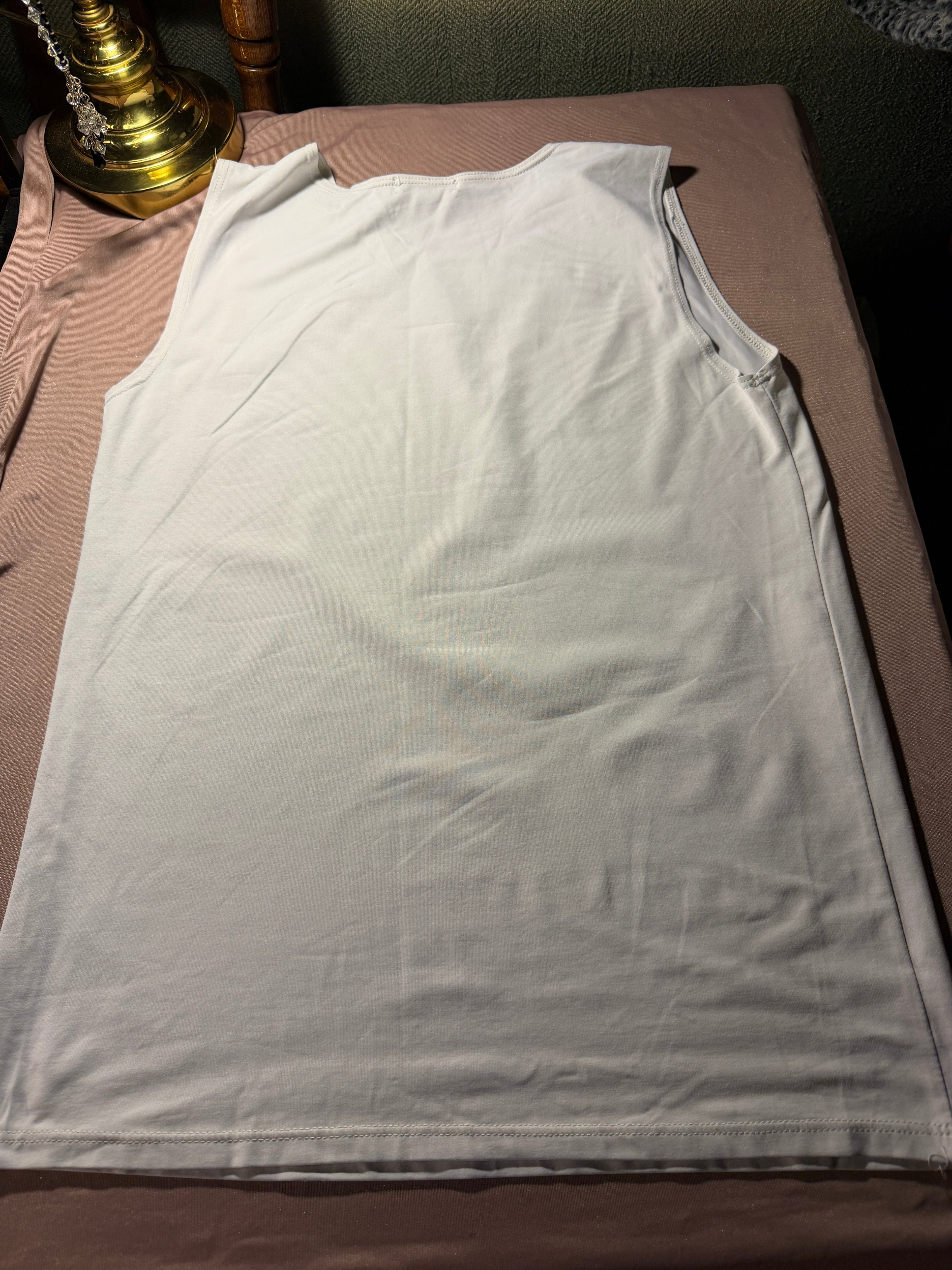 Alfani White V-Neck Tank Top – Size L