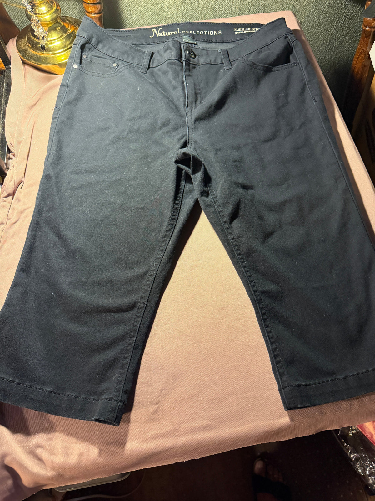 Natural Reflections Platinum Stretch Capri Pants – Size 10