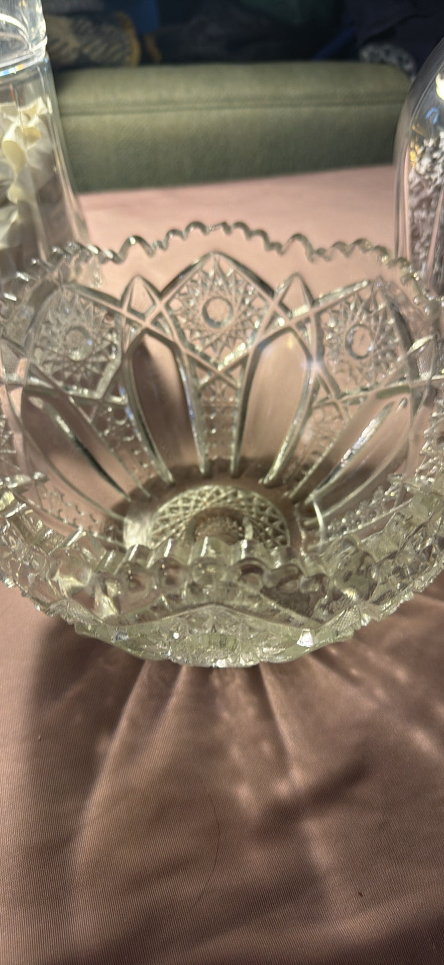 Vintage Cut Crystal & Pressed Glass Collection Set