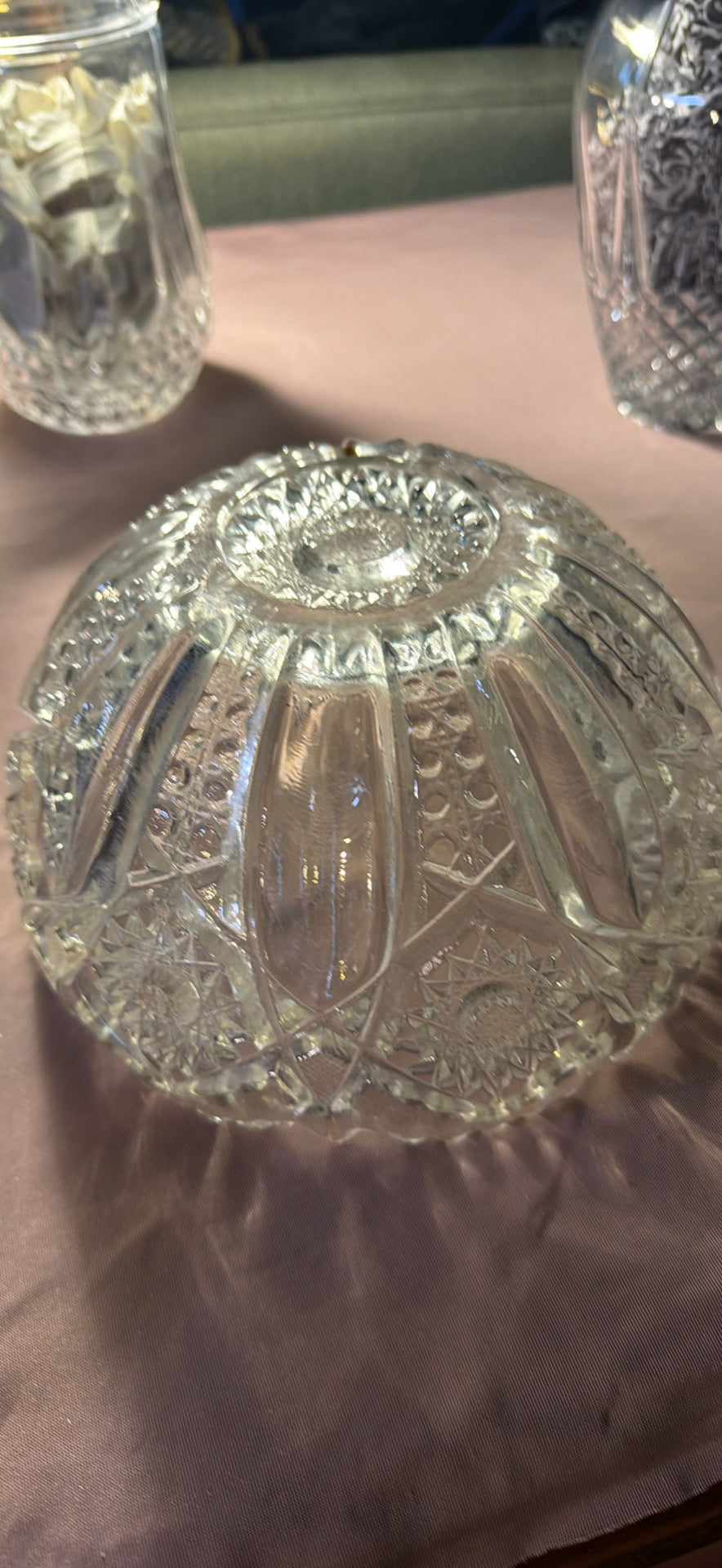 Vintage Cut Crystal & Pressed Glass Collection Set