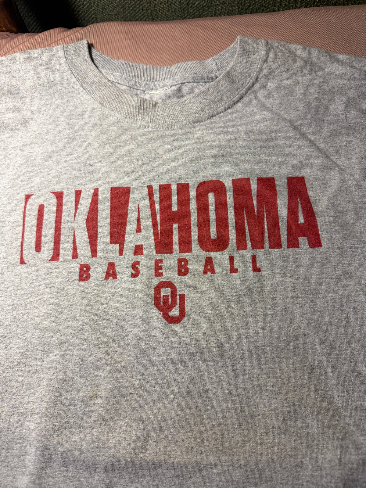 Oklahoma Sooners Baseball #22 Graphic Tee – Heather Gray