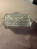 Gorham Full Lead Crystal Butter Dish with Lid