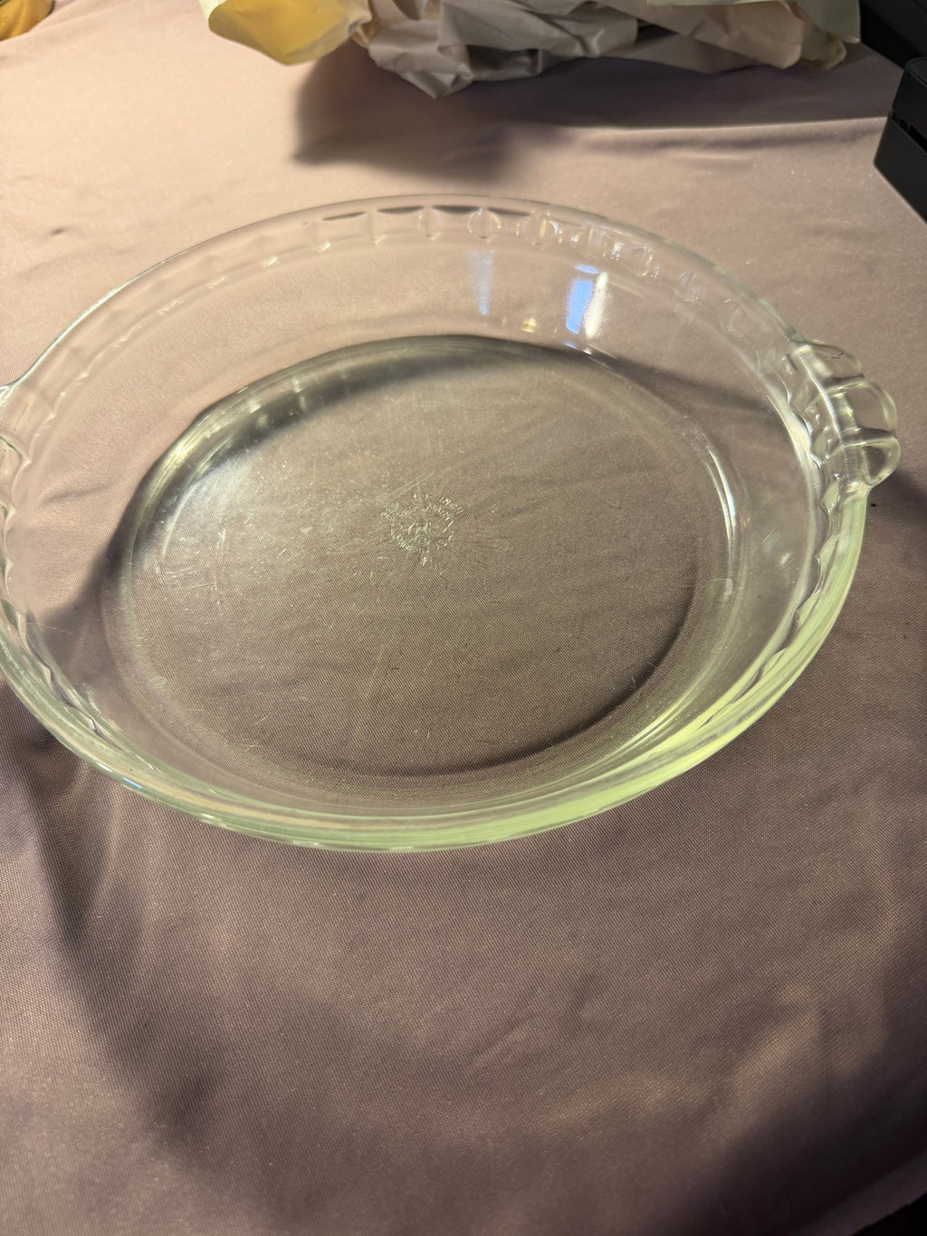 Pyrex Clear Glass Pie Dish – 9" Made in USA