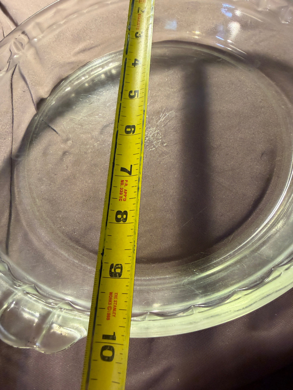 Pyrex Clear Glass Pie Dish – 9" Made in USA