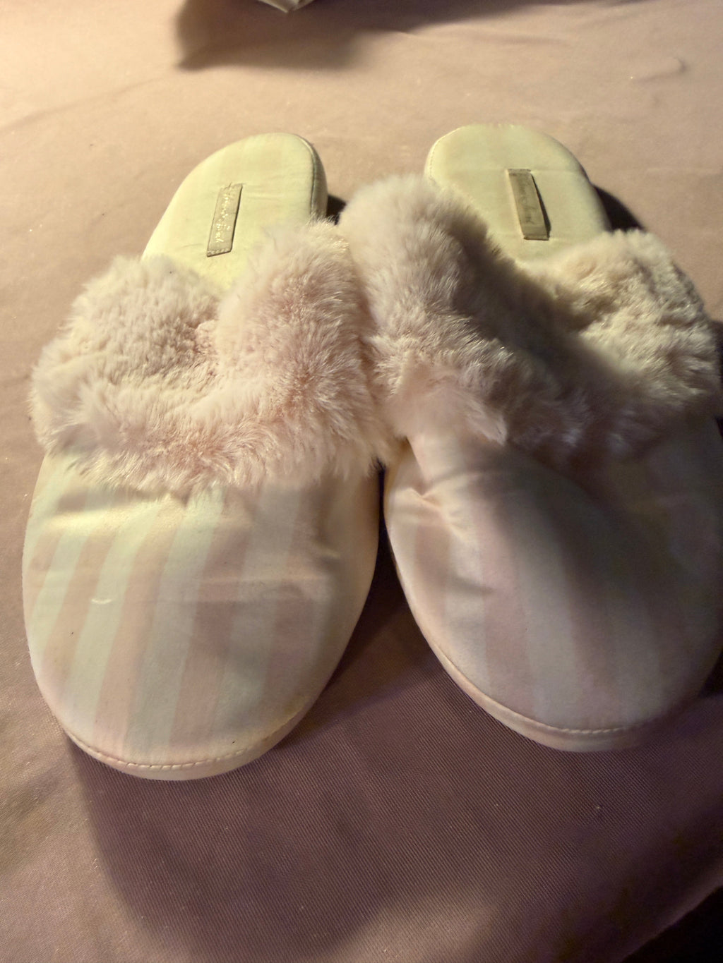 Victoria's Secret Faux Fur Slide Slippers