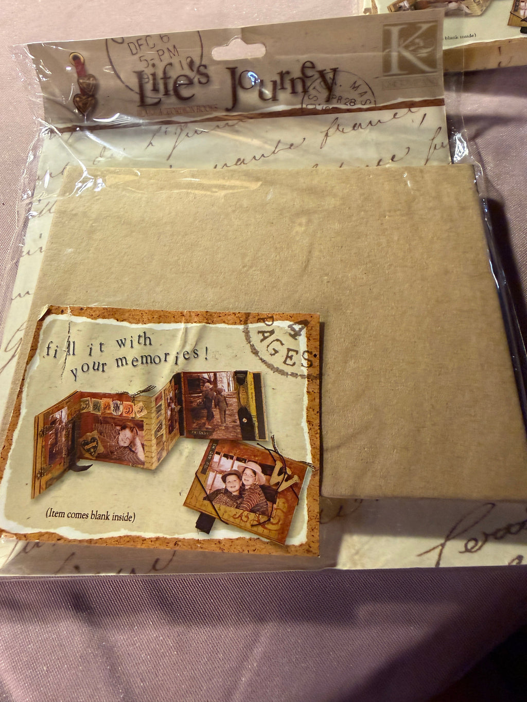 K&Company Life's Journey Accordion Book – Blank Scrapbook Mini Album (2)