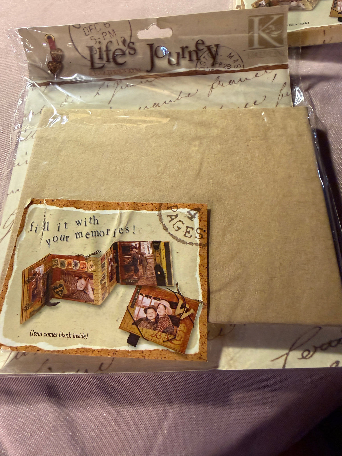 K&Company Life's Journey Accordion Book – Blank Scrapbook Mini Album (2)