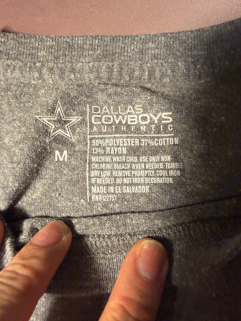Dallas Cowboys Authentic Vintage Graphic Tee – Heather Gray