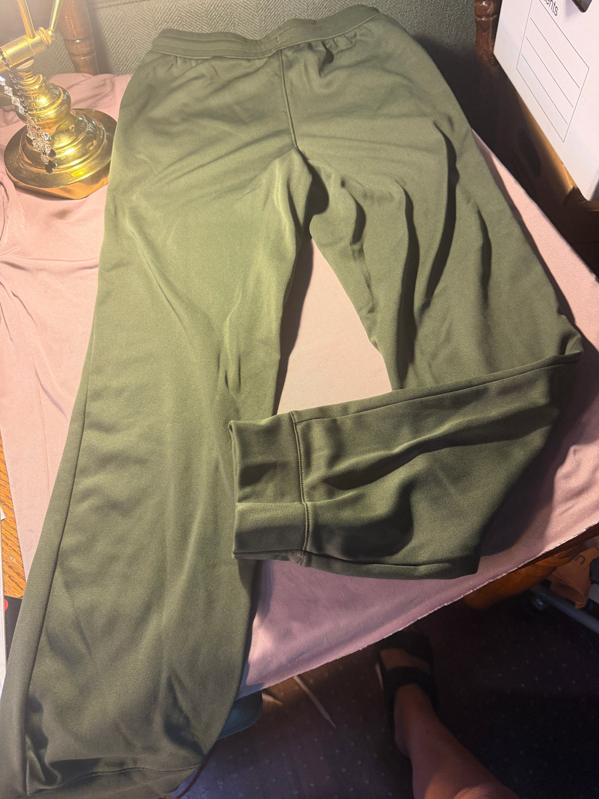 DSG Olive Green Zip-Pocket Jogger Pants – Size L (14-16)