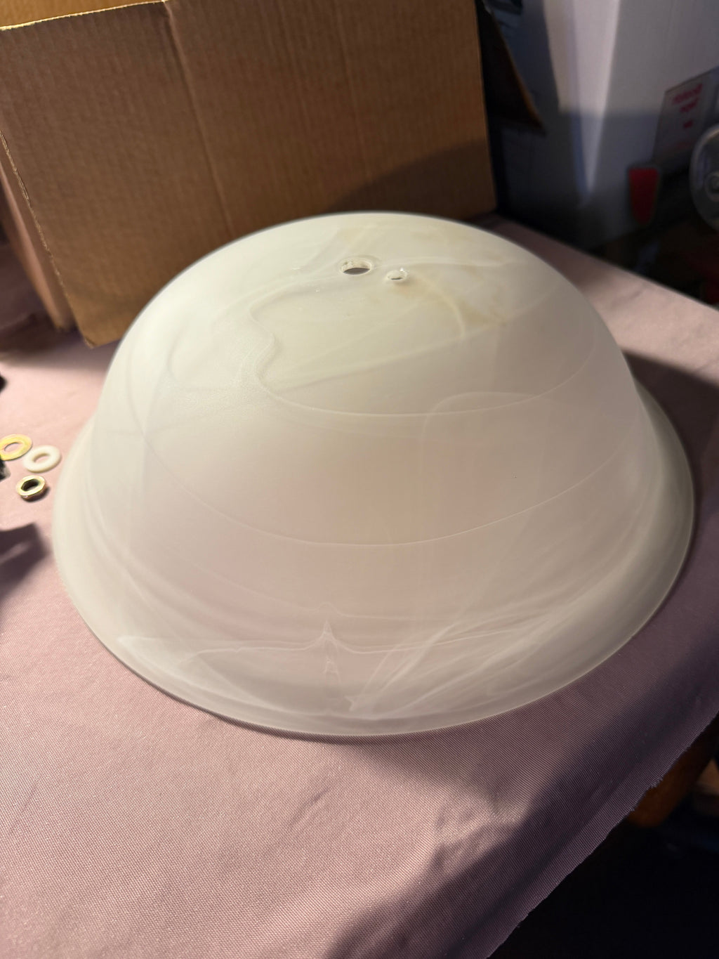 Frosted Glass Dome Ceiling Light Shade