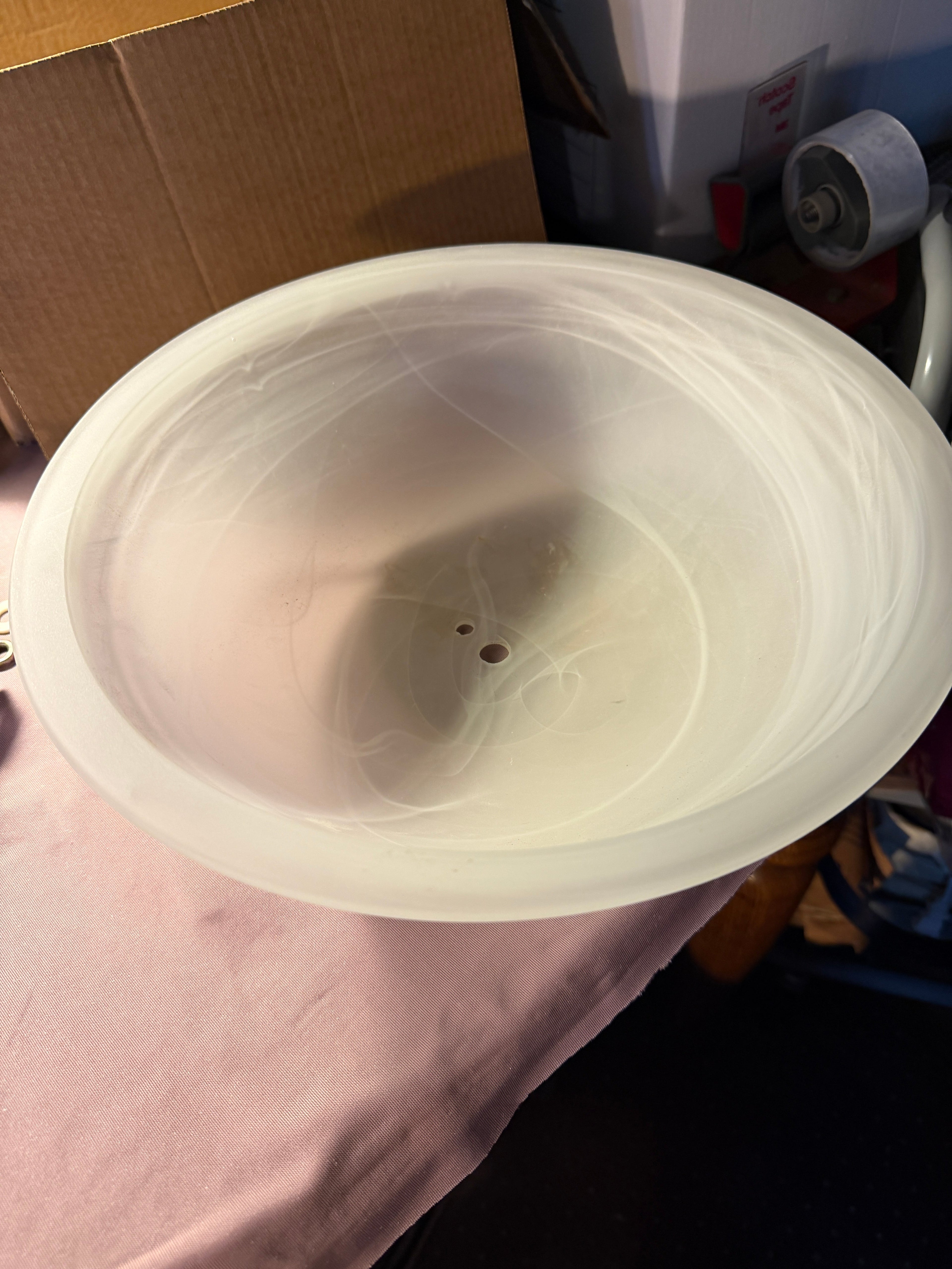 Frosted Glass Dome Ceiling Light Shade