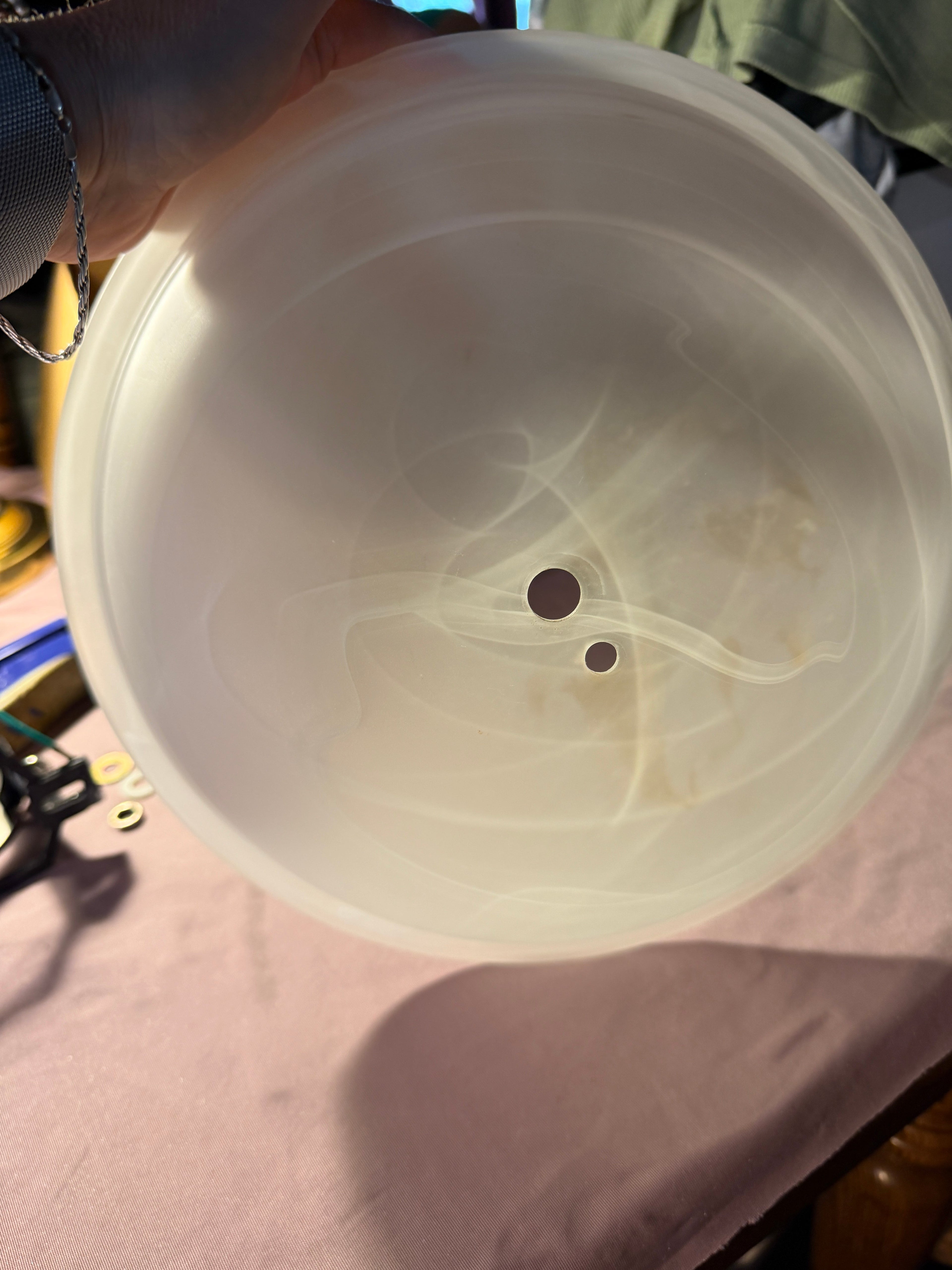 Frosted Glass Dome Ceiling Light Shade