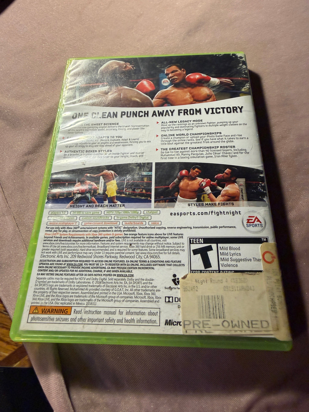 Fight Night Round 4 – Xbox 360 (Pre-Owned)