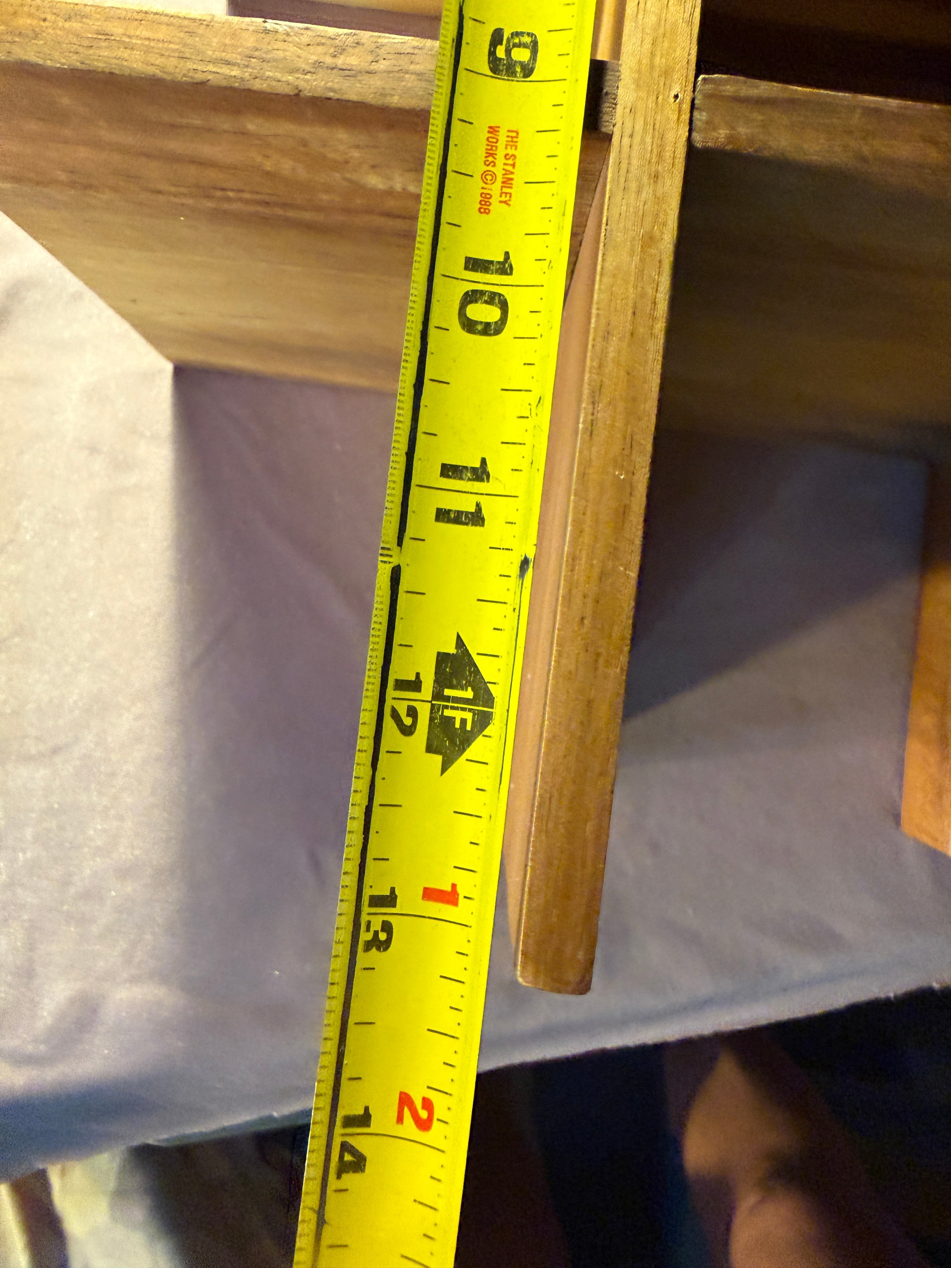 Wood 6-Cubby Wall Shelf Trinket Display — 15"W x 11.5"H x 6"D
