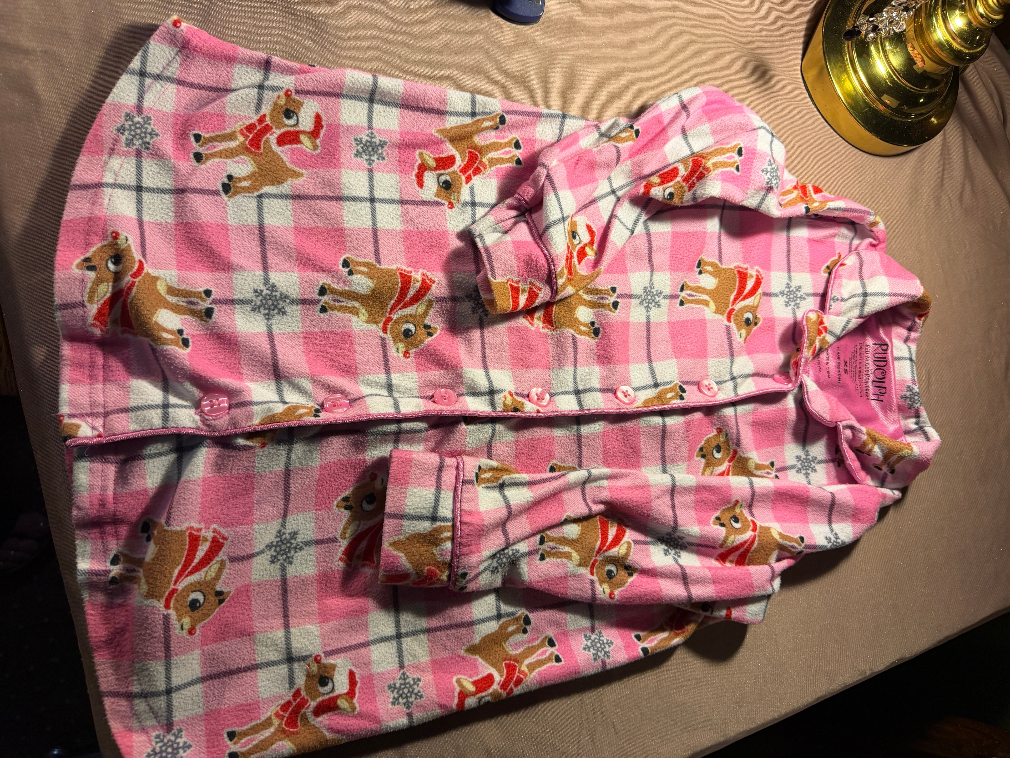 Rudolph the Red-Nosed Reindeer Fleece Robe – XS