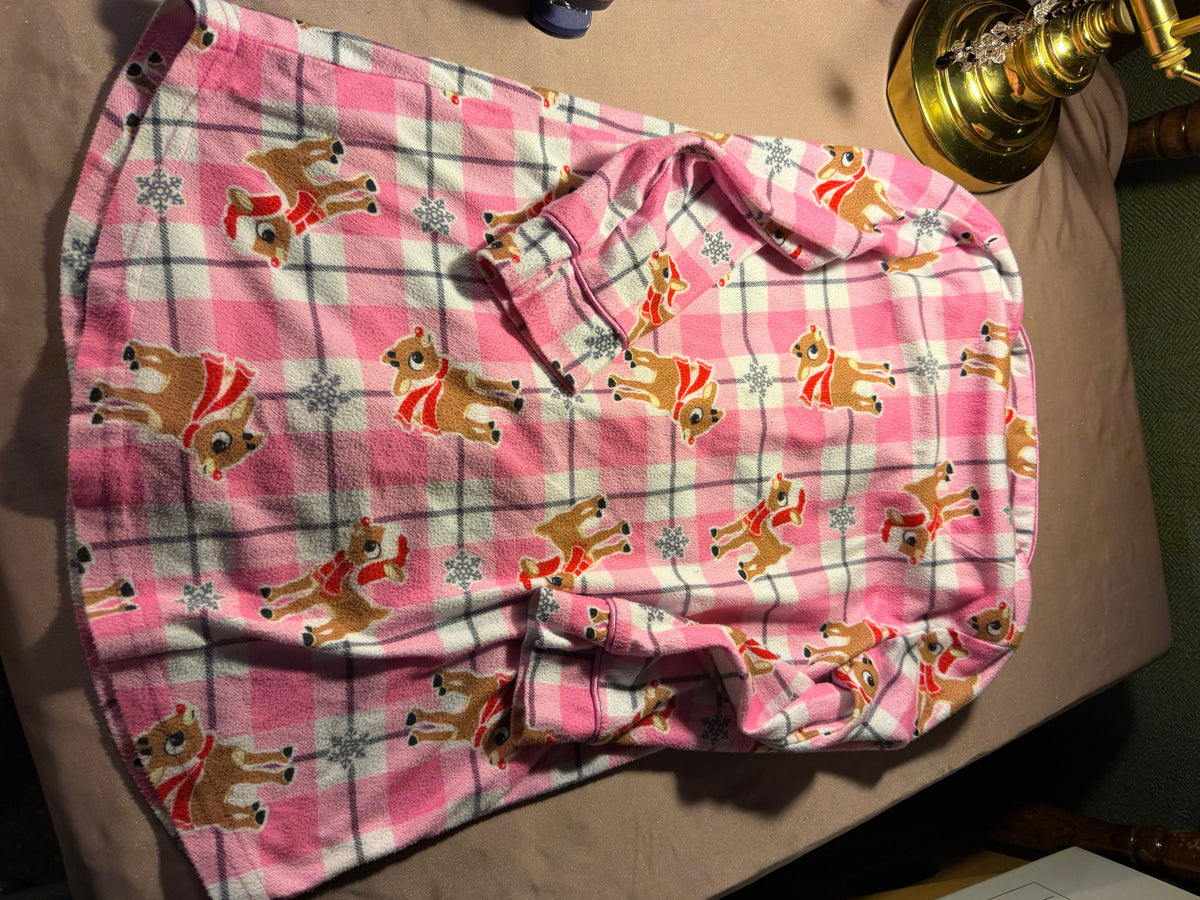 Rudolph the Red-Nosed Reindeer Fleece Robe – XS