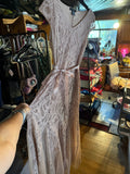 Candalite Blush Lace Maxi Dress – Size S