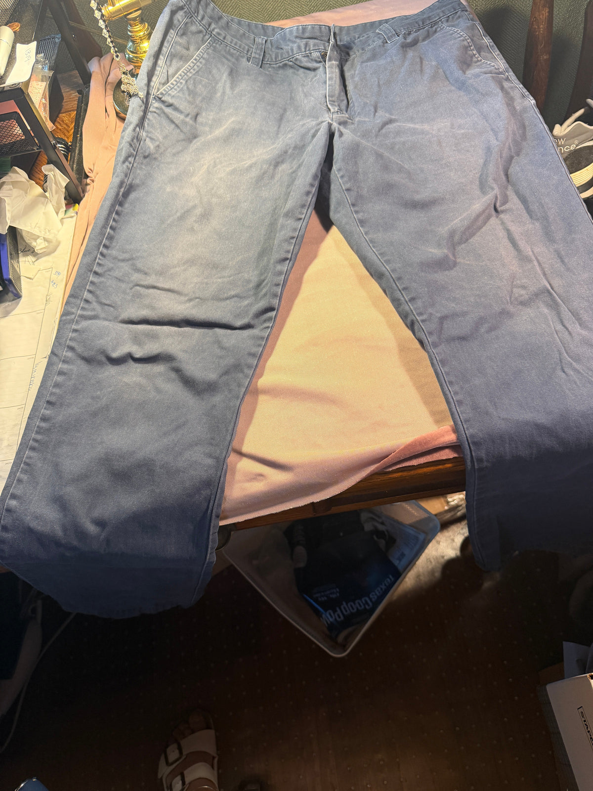 Forever 21 Men Light Wash Straight Leg Pants – Size 34