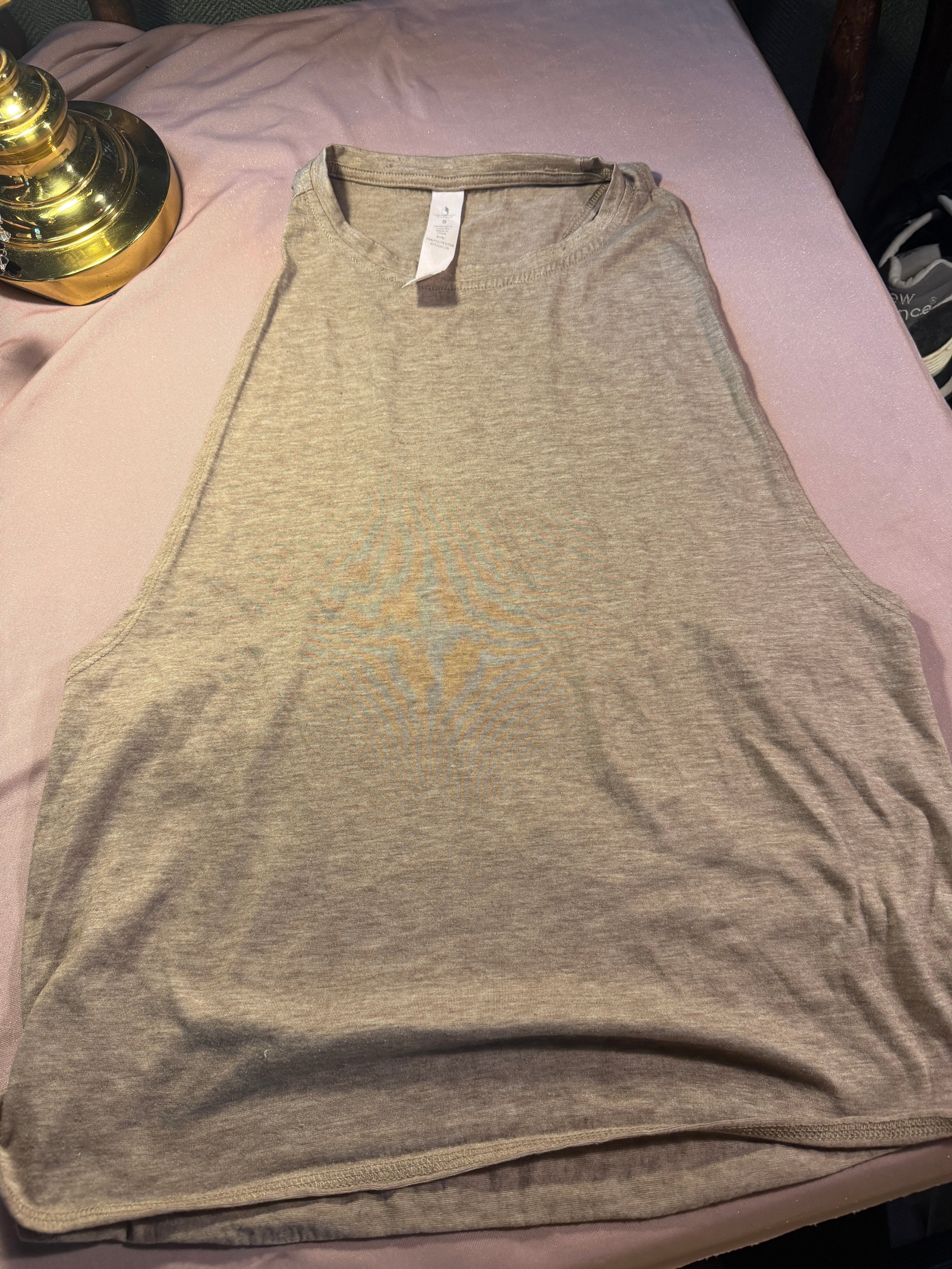 Icyzone Racerback Tank Top – Heathered Grey – Size S