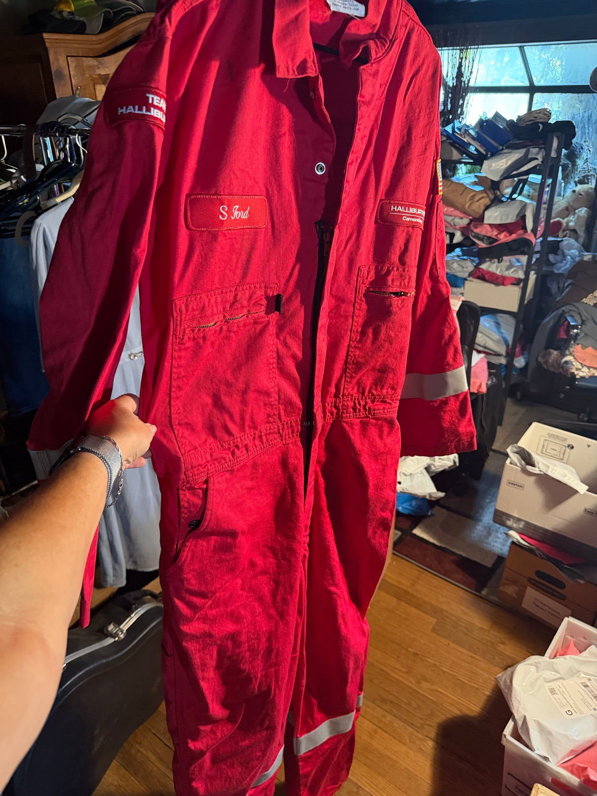 Halliburton Cementing Red Coveralls – Vintage Workwear