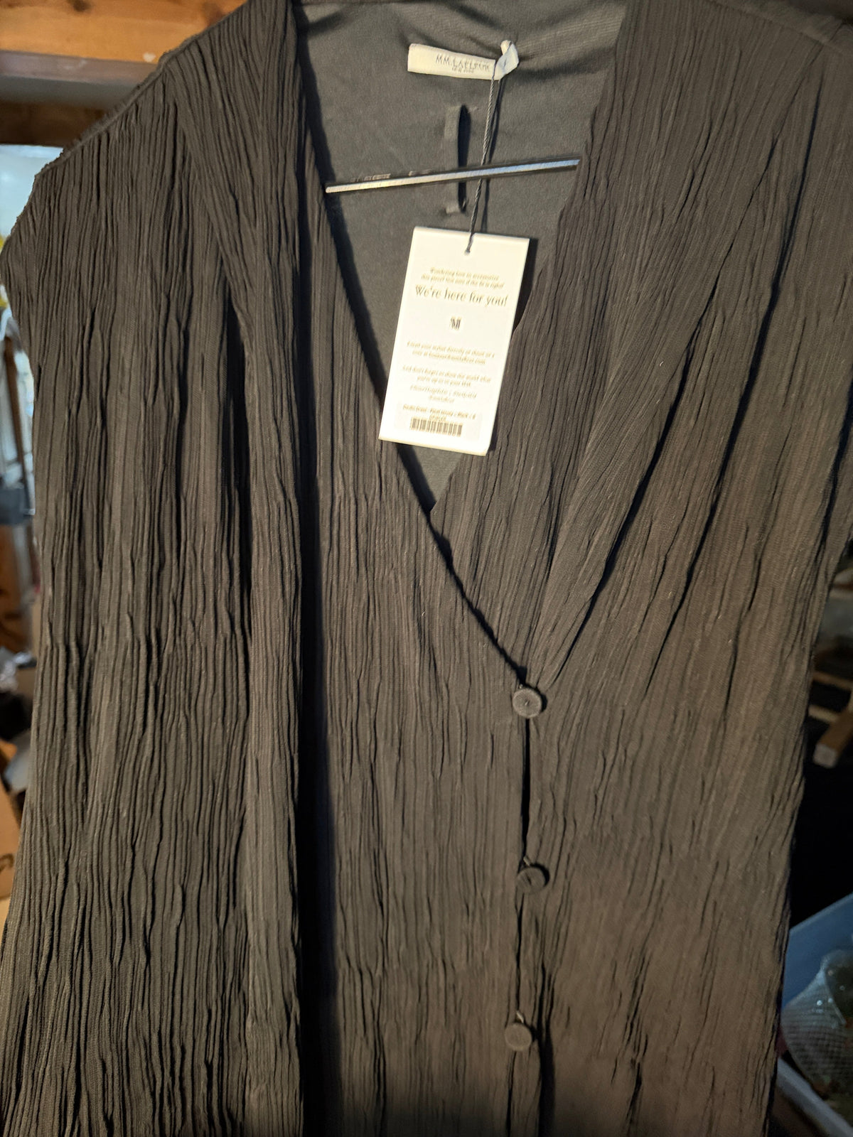 MM LaFleur Devlin Dress – Pleat Jersey Black – Size 6 (NWT)