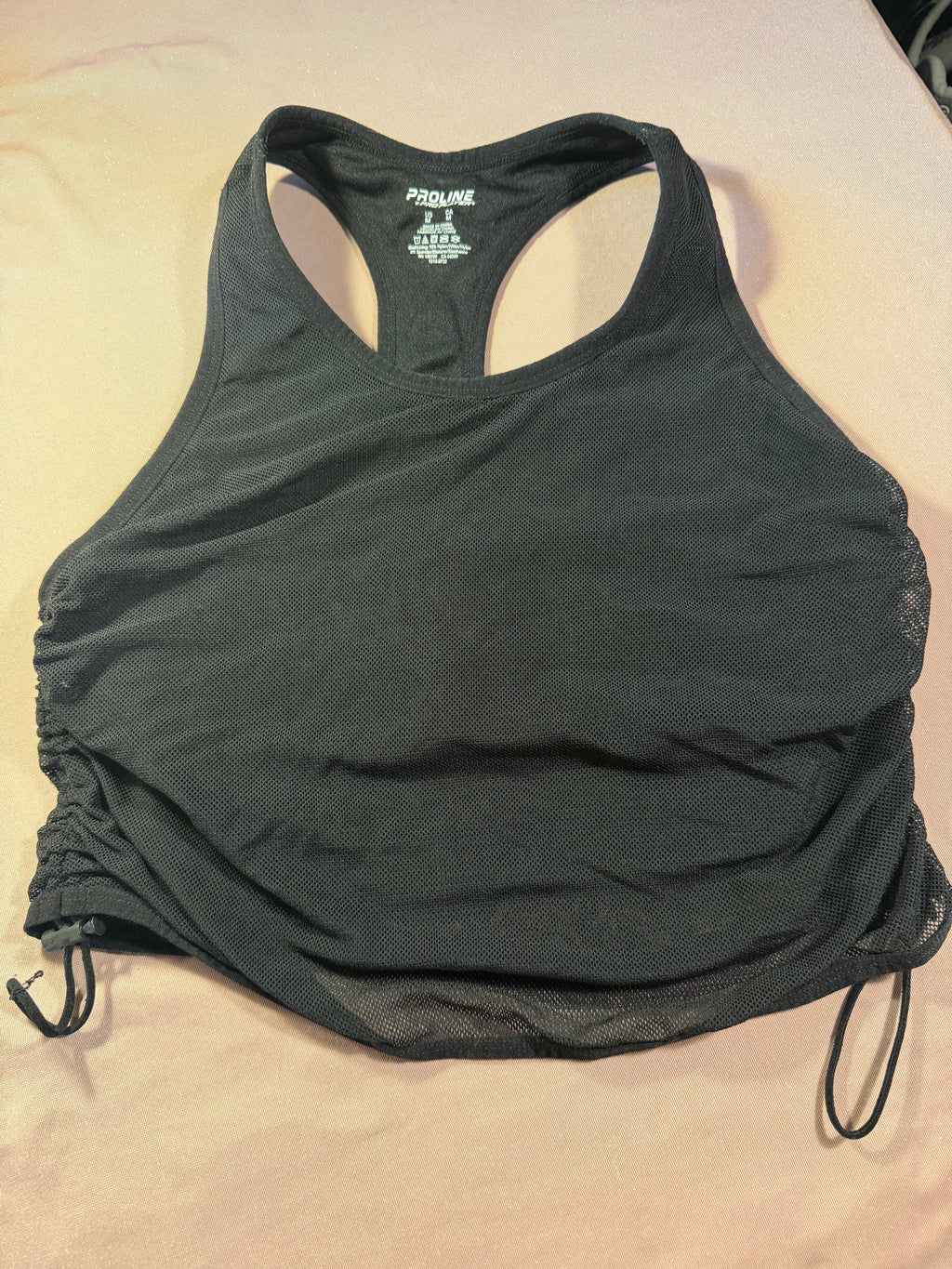 Proline by Pro Player Black Mesh Racerback Tank – Size M