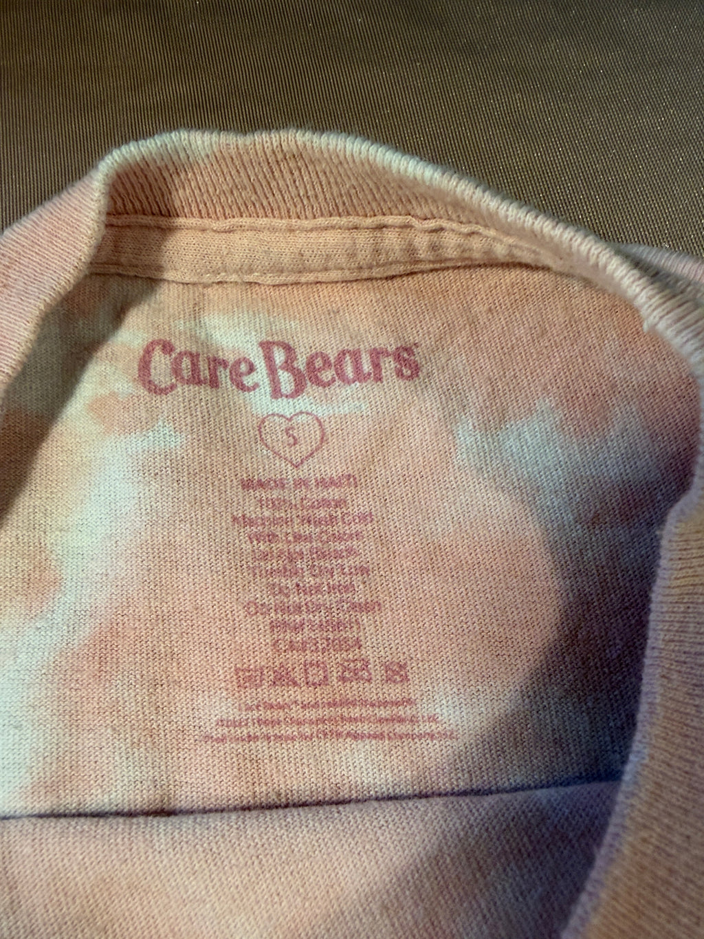 Care Bears Tie-Dye Graphic Tee – Size S