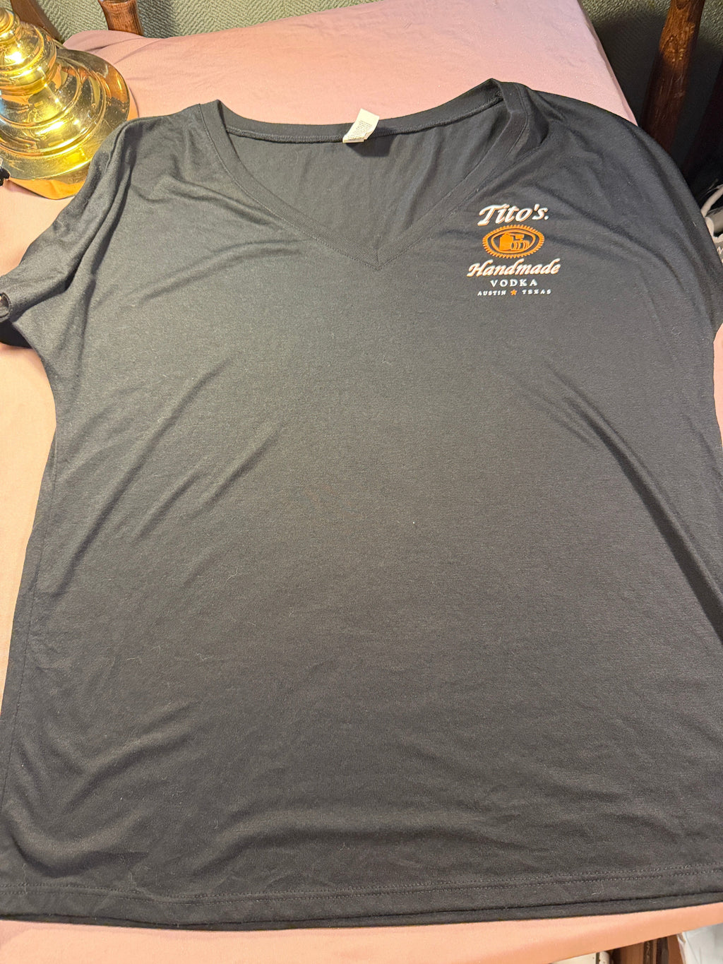 Tito's Handmade Vodka V-Neck Tee – Size S