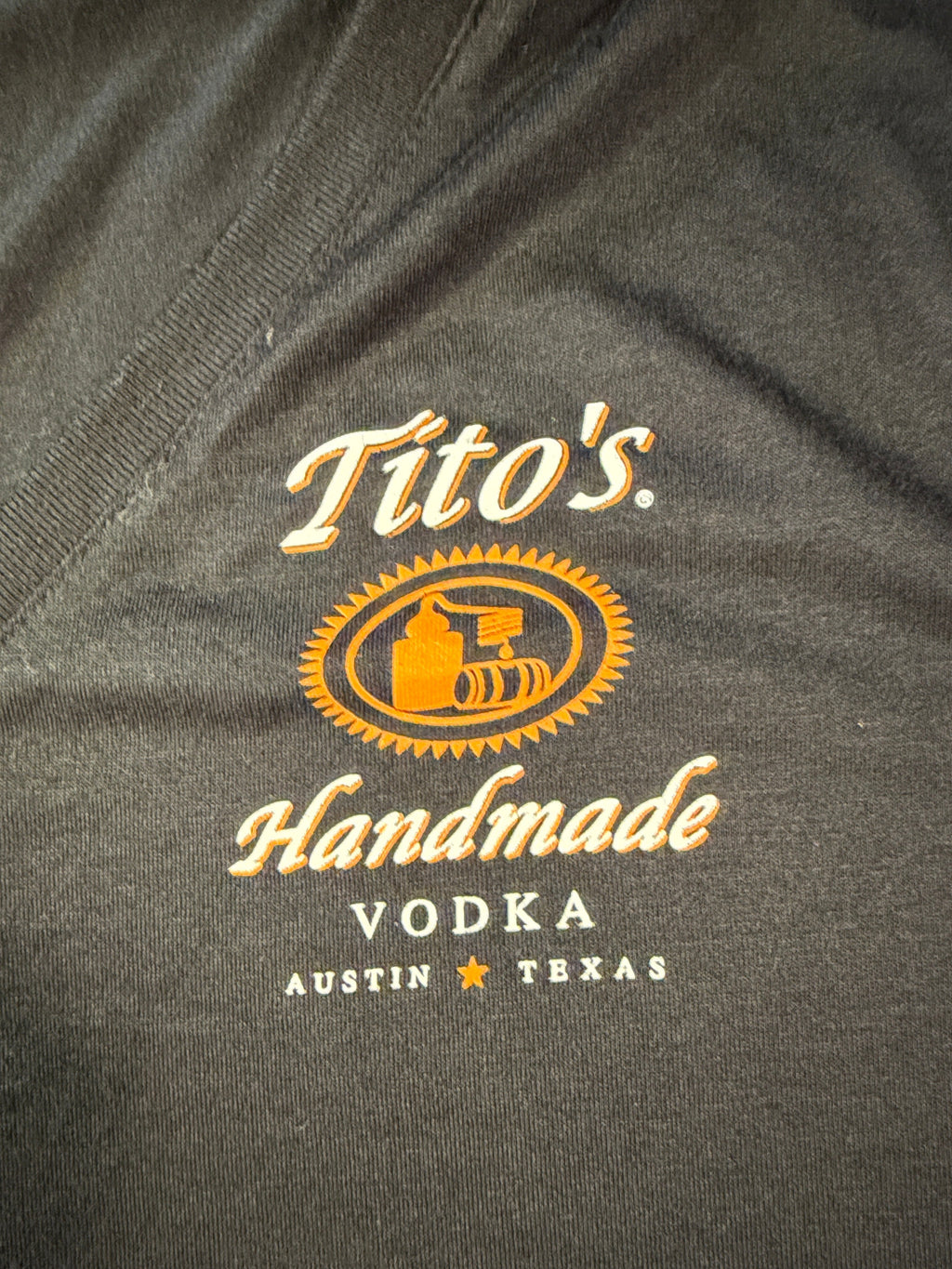 Tito's Handmade Vodka V-Neck Tee – Size S