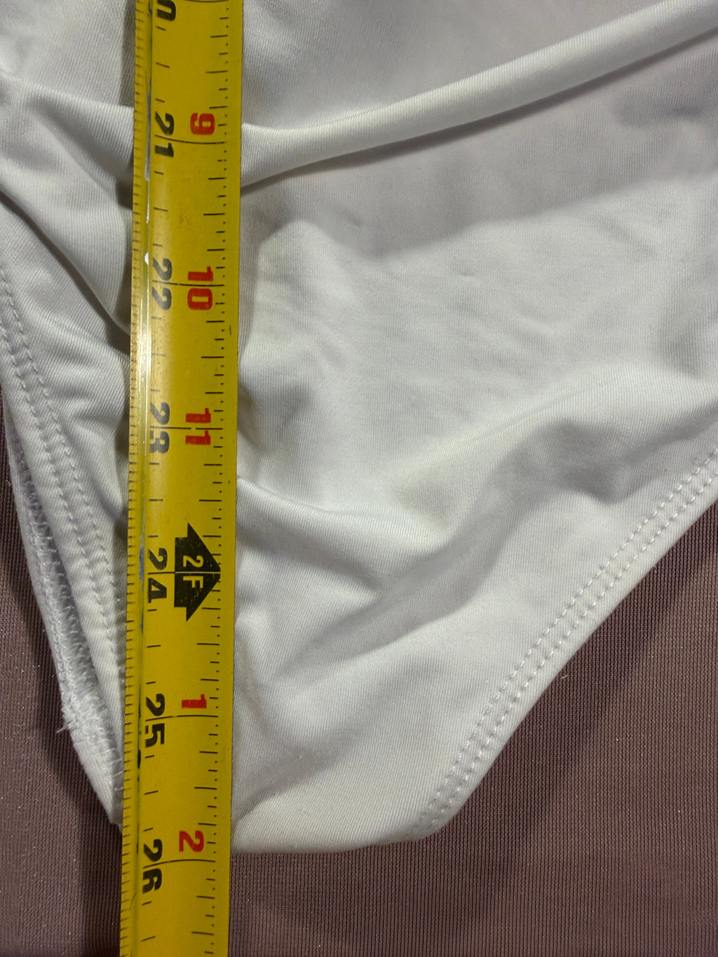 Express Body Contour White Ruched Wrap Bodysuit