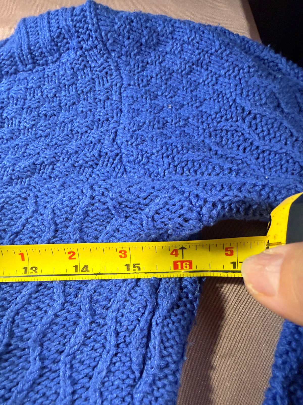 Croft & Barrow Blue Cable Knit Sweater – Size Small