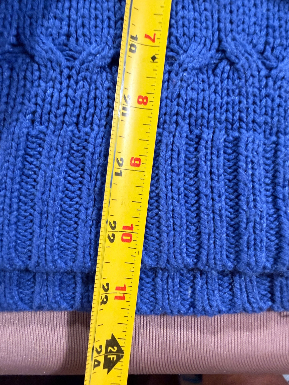 Croft & Barrow Blue Cable Knit Sweater – Size Small