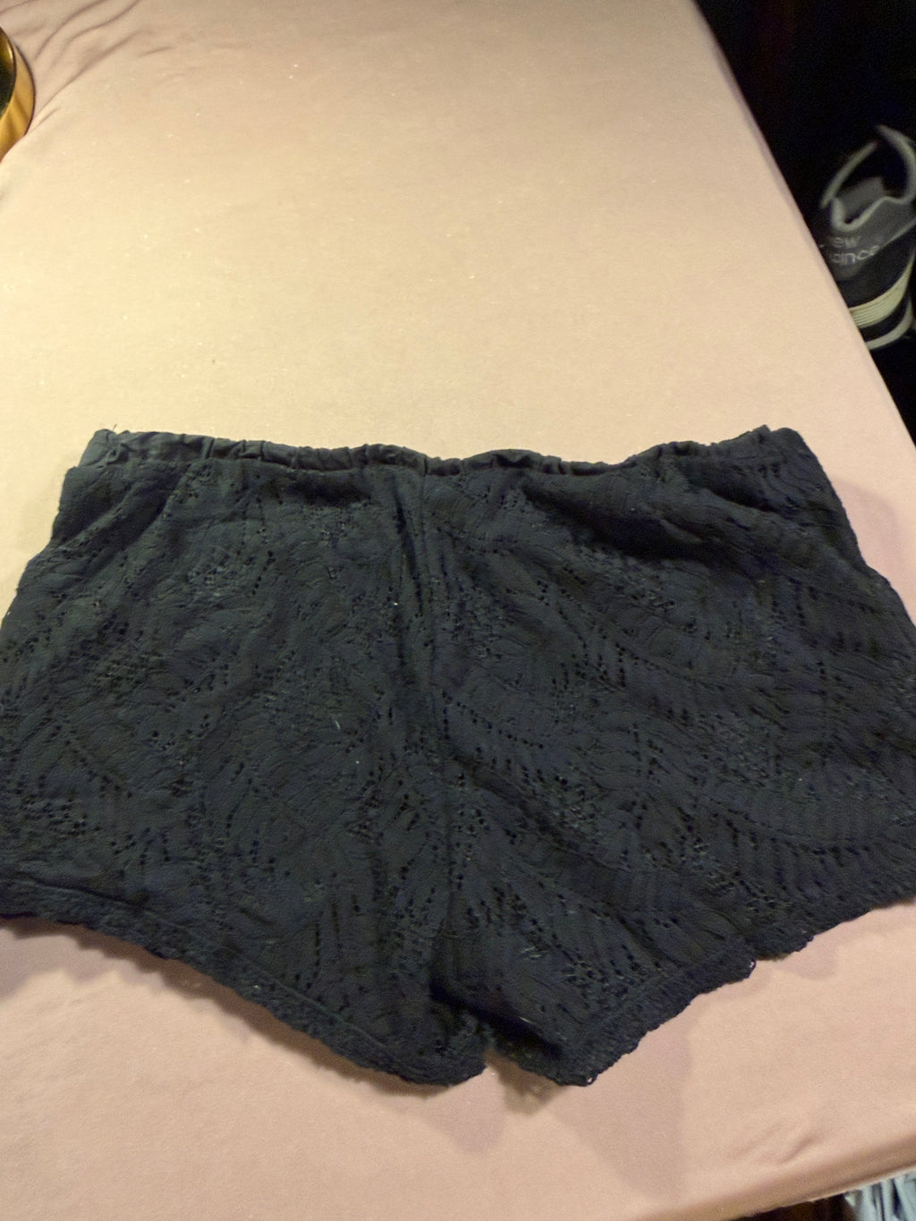 Jolt Black Lace Overlay Shorts
